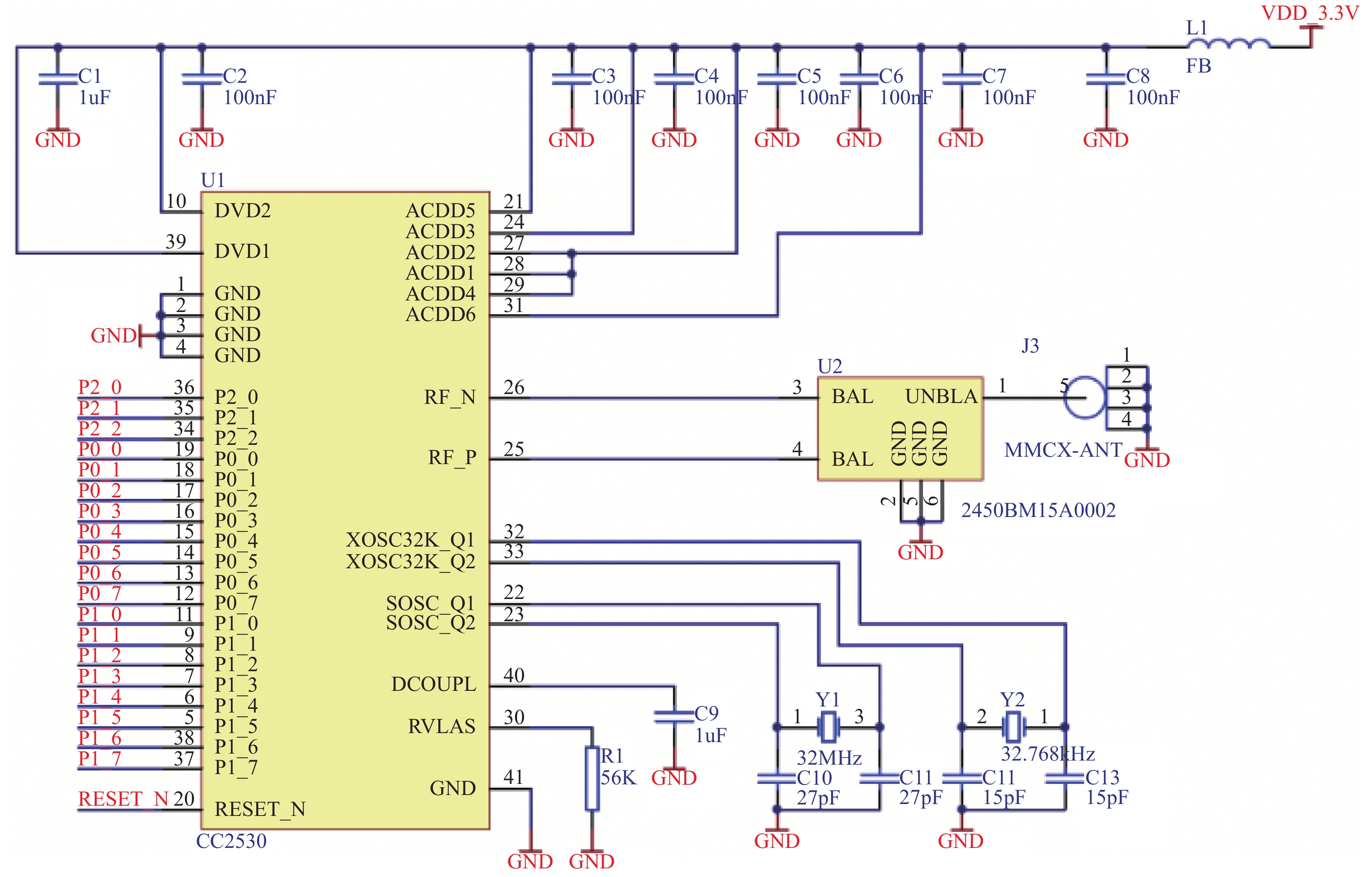 基于cc2530无线数传模块